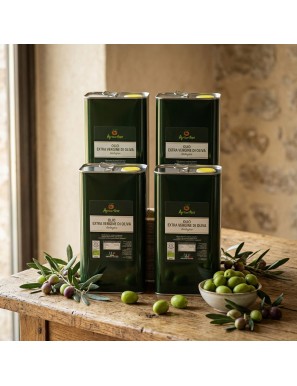 Pack 4 Latte di Olio Novello Extravergine di Oliva Bio  (Offerta Speciale)